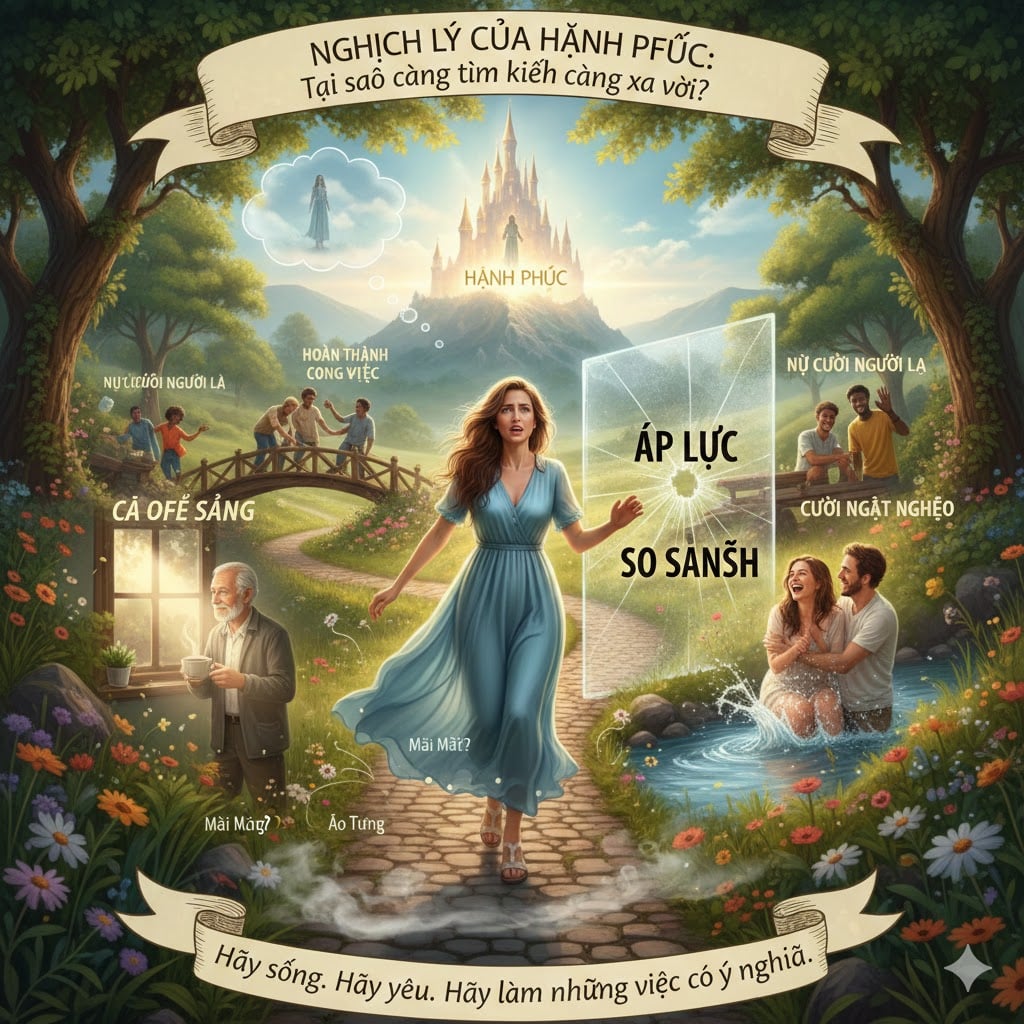 Nghịch lý của hạnh phúc: Tại sao càng tìm kiếm càng xa vời?